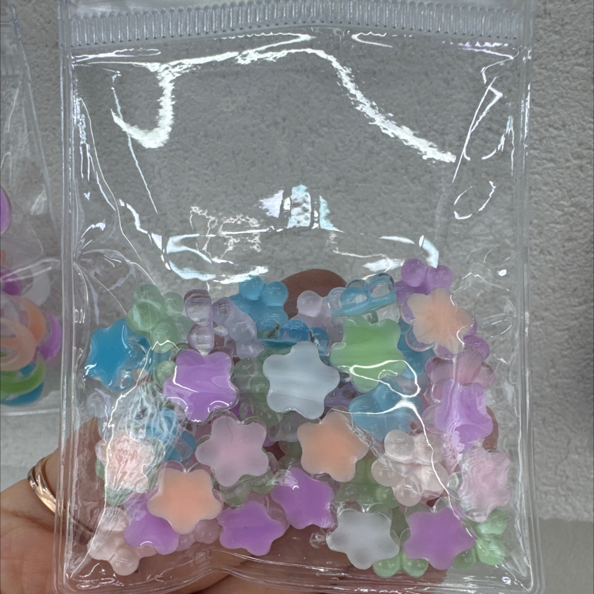 树脂多色五角星配件