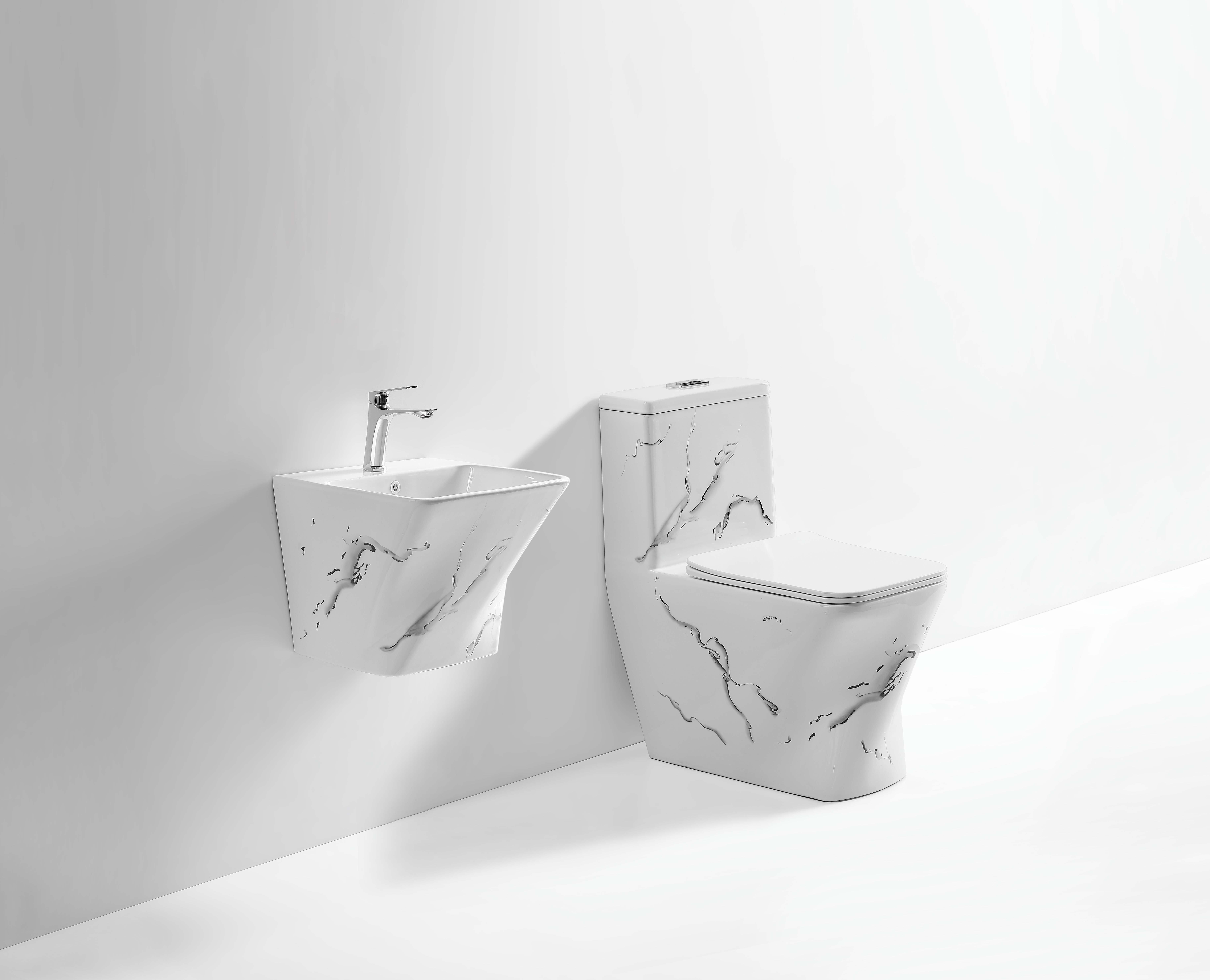 高档建材卫浴洗手盆漱台 现代简约设计 耐用易清洁 家用卫生间必备品详情图11