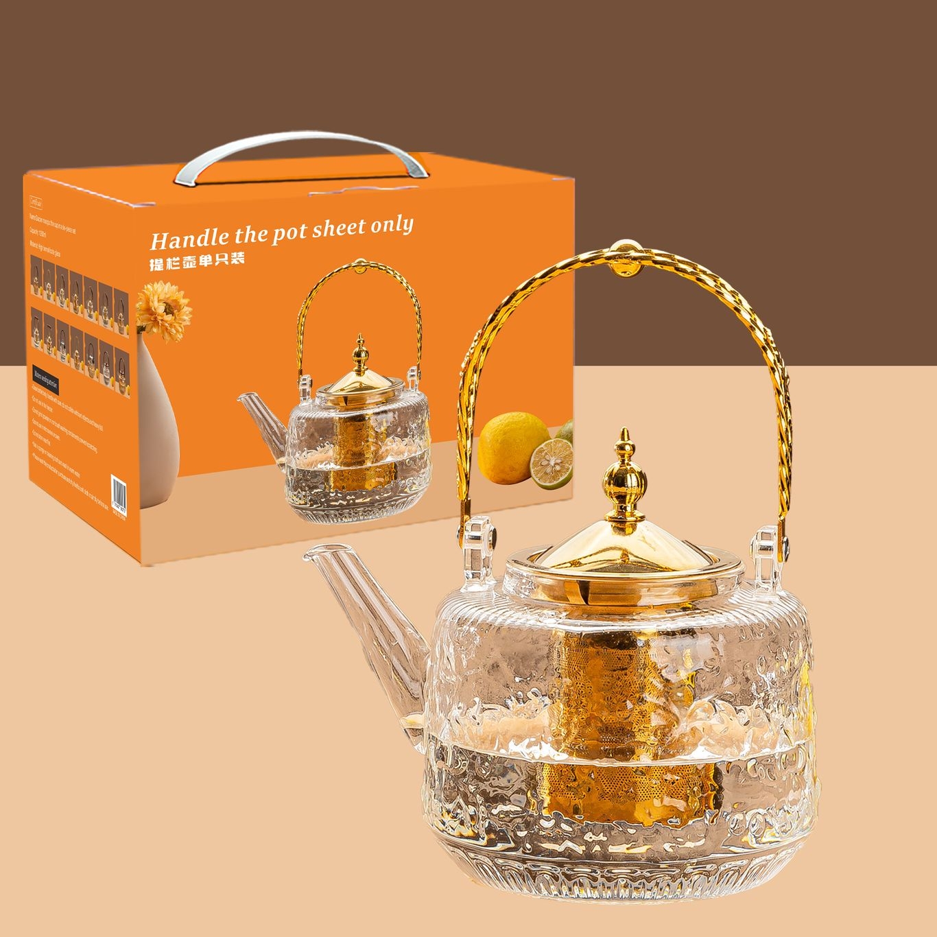 High borosilicate handle pot details Picture