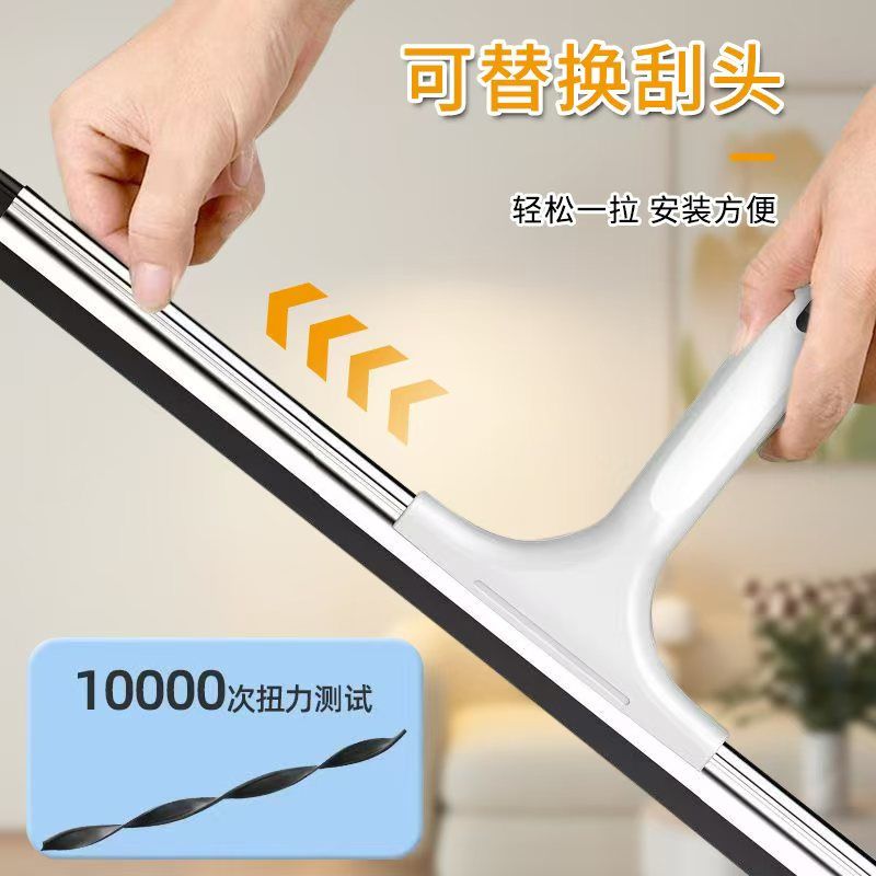 擦玻璃神器家用高层窗外加长刮水器搽窗保洁专用高层弯头擦洗窗户不锈钢管耐用刮水器详情图4