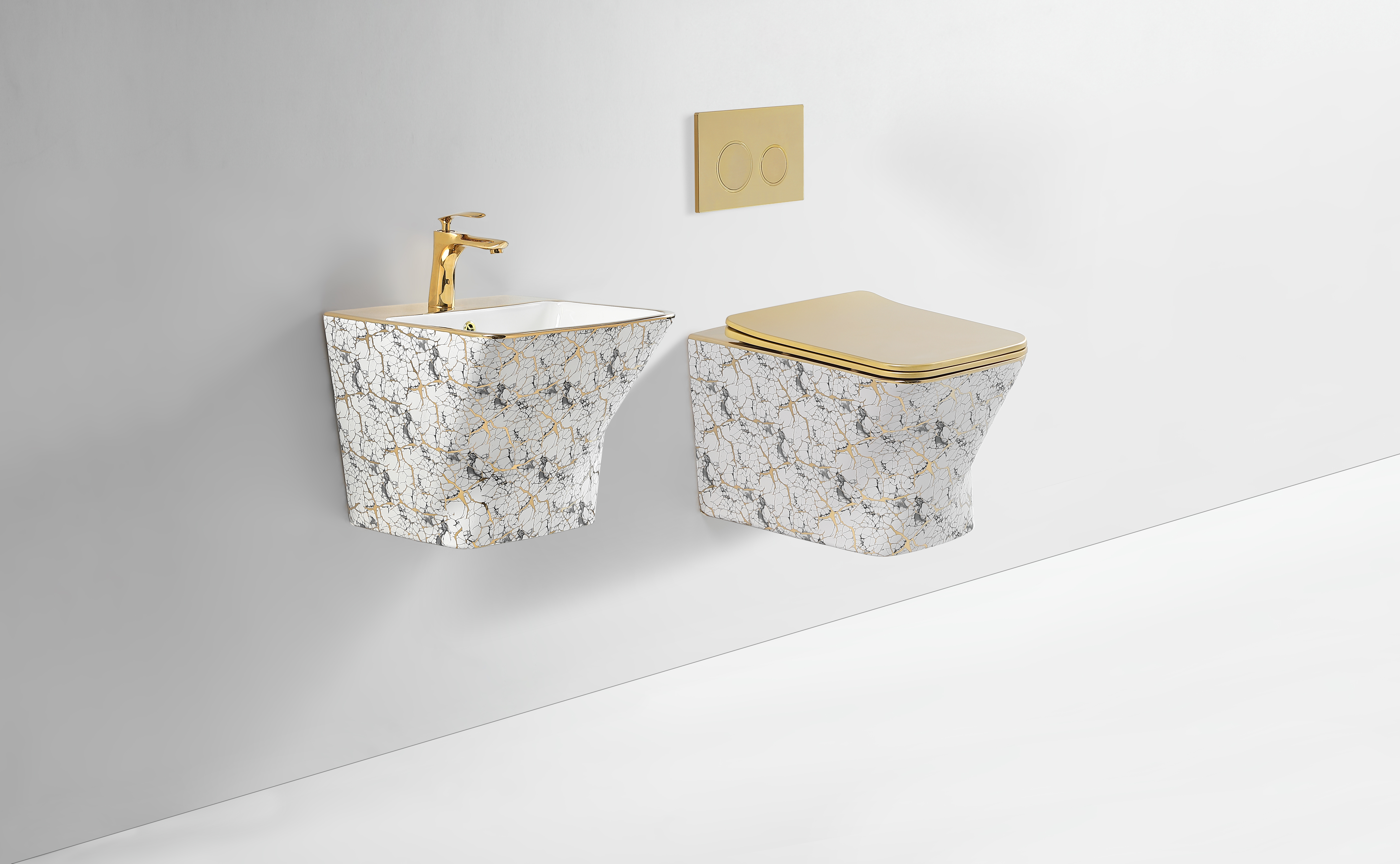 高档建材卫浴洗手盆漱台 现代简约设计 耐用易清洁 家用卫生间必备品详情图5