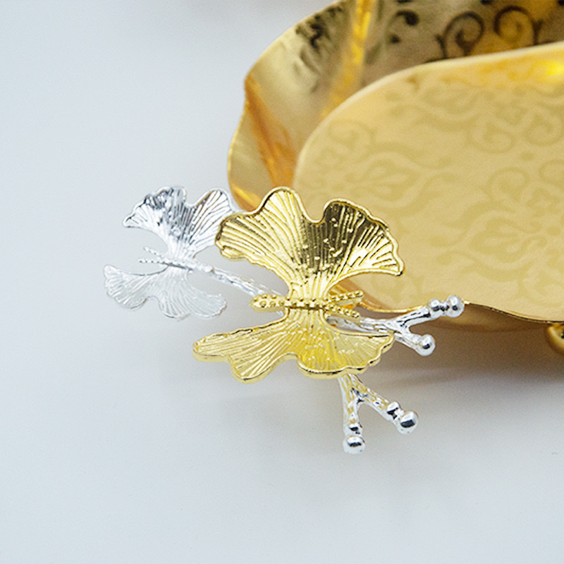 Metal fruit tray, retro hotel nut snack towel tray, multi-purpose European classical style storage tray detail image 3