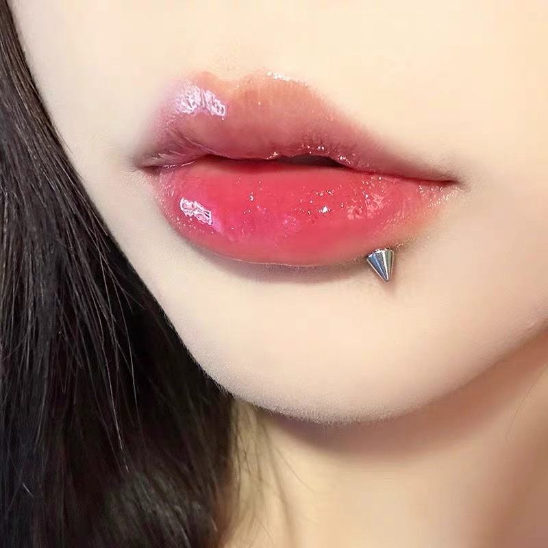 316L钛钢唇钉耳骨钉平底直钉唇钉替换钉酒窝钉防过敏唇钉欧美风潮流饰品详情图5