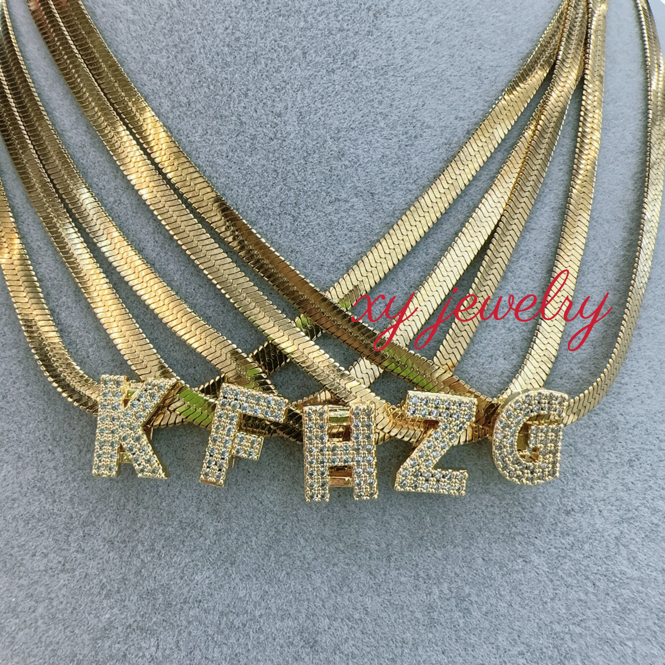 不锈钢 26字母项链 可开口可替换详情图3