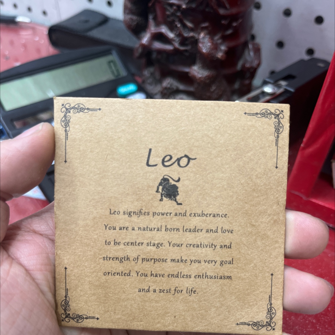 牛皮纸十二星座卡片时尚可爱流行通用diy定制休闲狮子座卡片饰品保证手链项链包装卡片leo si gi h de s f