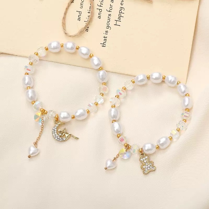 水晶手串闪耀饰品 耐磨 水晶元素手链 时尚潮流配饰