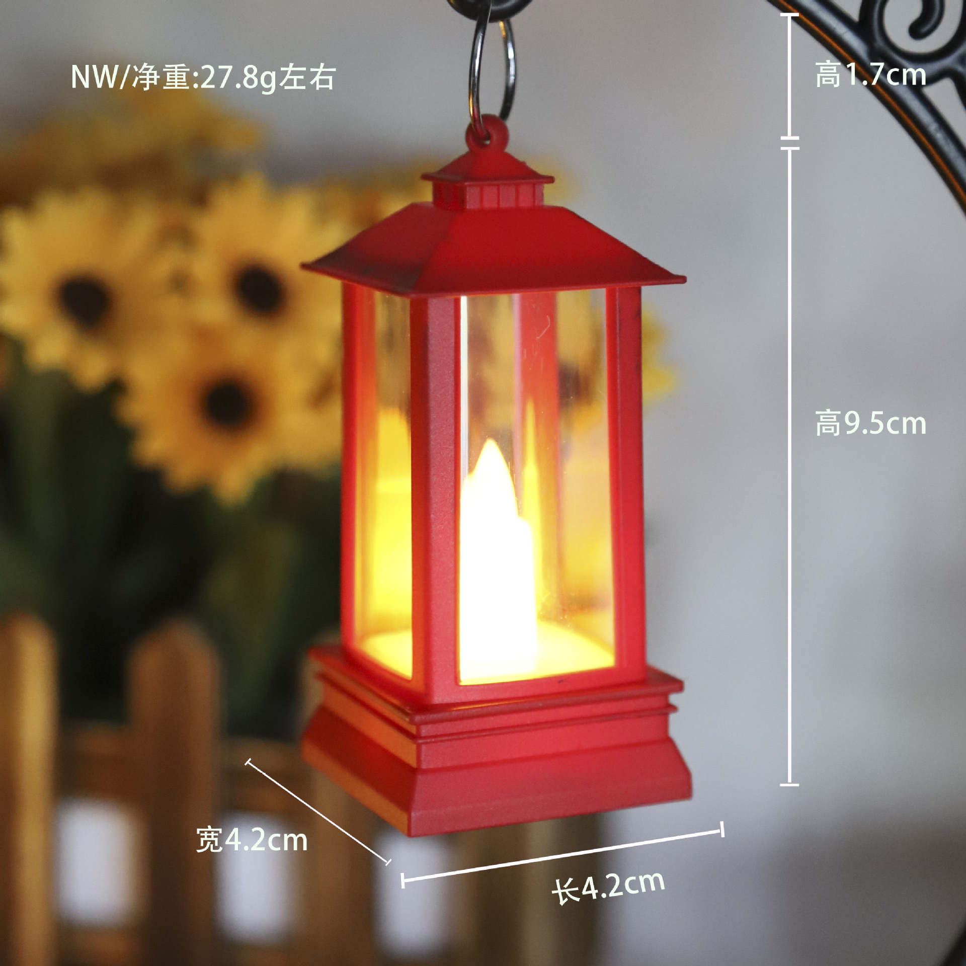 Wholesale of European-style small horse lanterns, retro oil, Halloween mini wind lanterns, electronic candles, atmosphere lights, night lights and ornaments detail image 4
