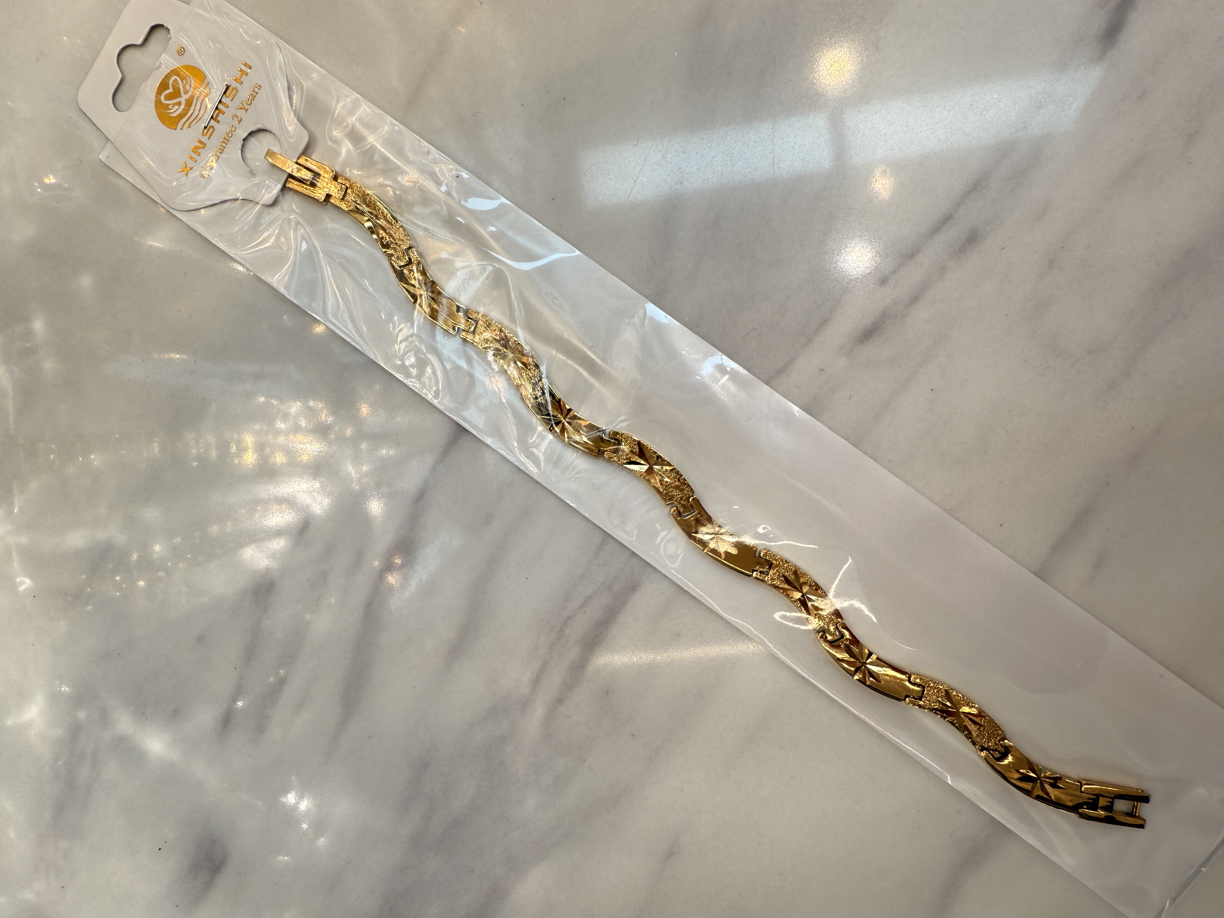 沙金手链设计 真空电镀18K金色手链款式多样 金手链 时尚饰品