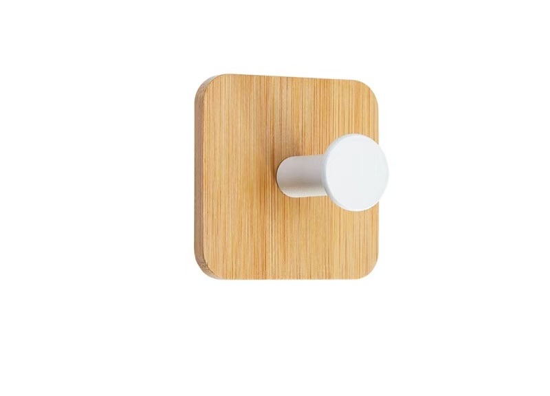 木材质无痕挂钩 粘钩设计方便实用 适用于书包挂钩 收纳整理更方便详情图7