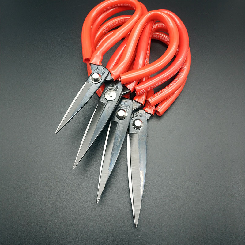 金剑剪刀老式槽口剪刀工业剪刀服装裁缝剪刀锰钢锋利家用剪刀10