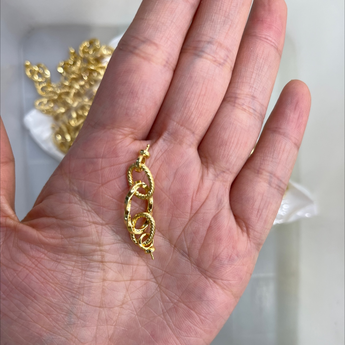 diy饰品配件羊眼钉扣高保珍珠链扣现货新款2025