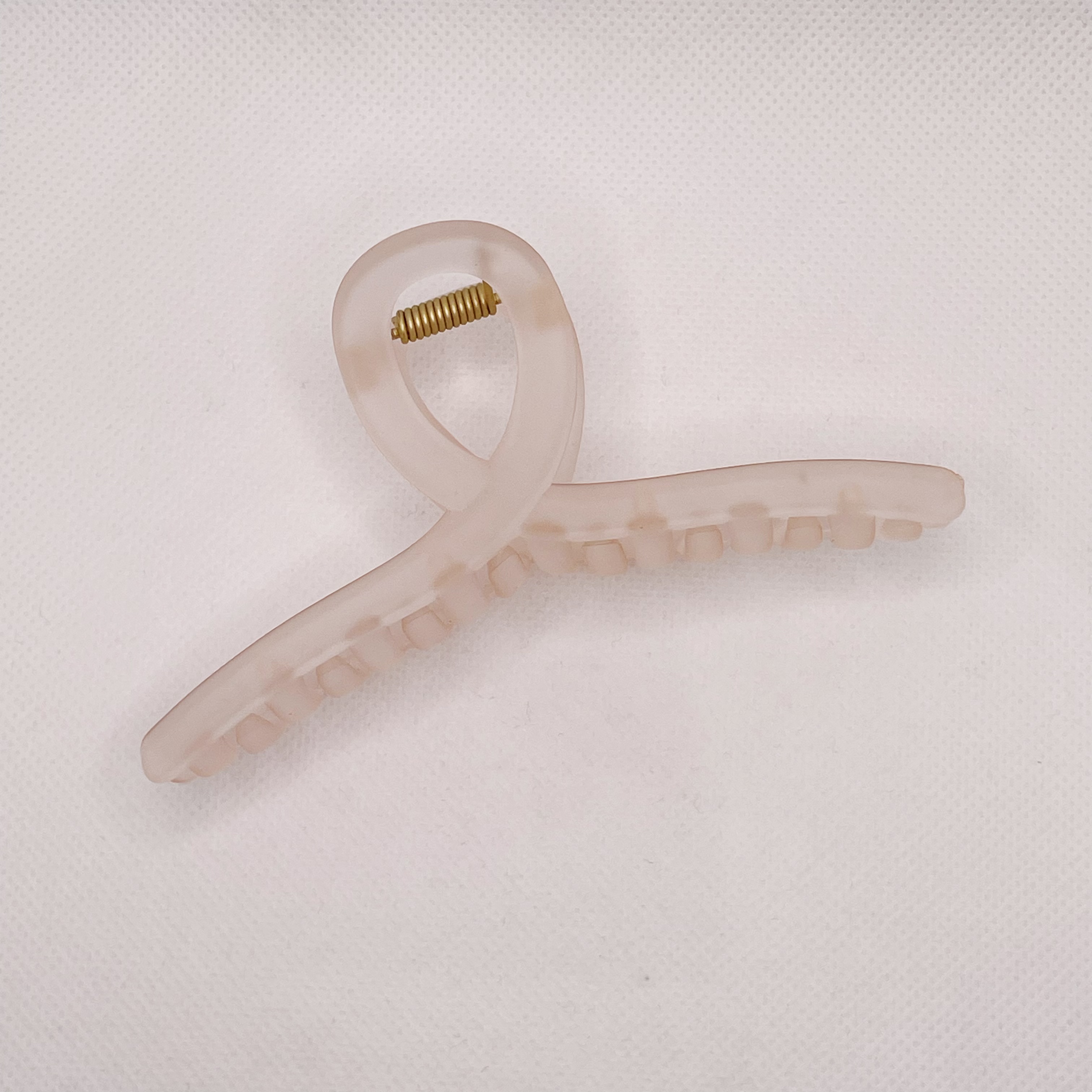 11cmPS material Korean girl hair clip, elegant and simple gripper, cross-matte hair gripper, medium-sized toiletries clip detail image 8