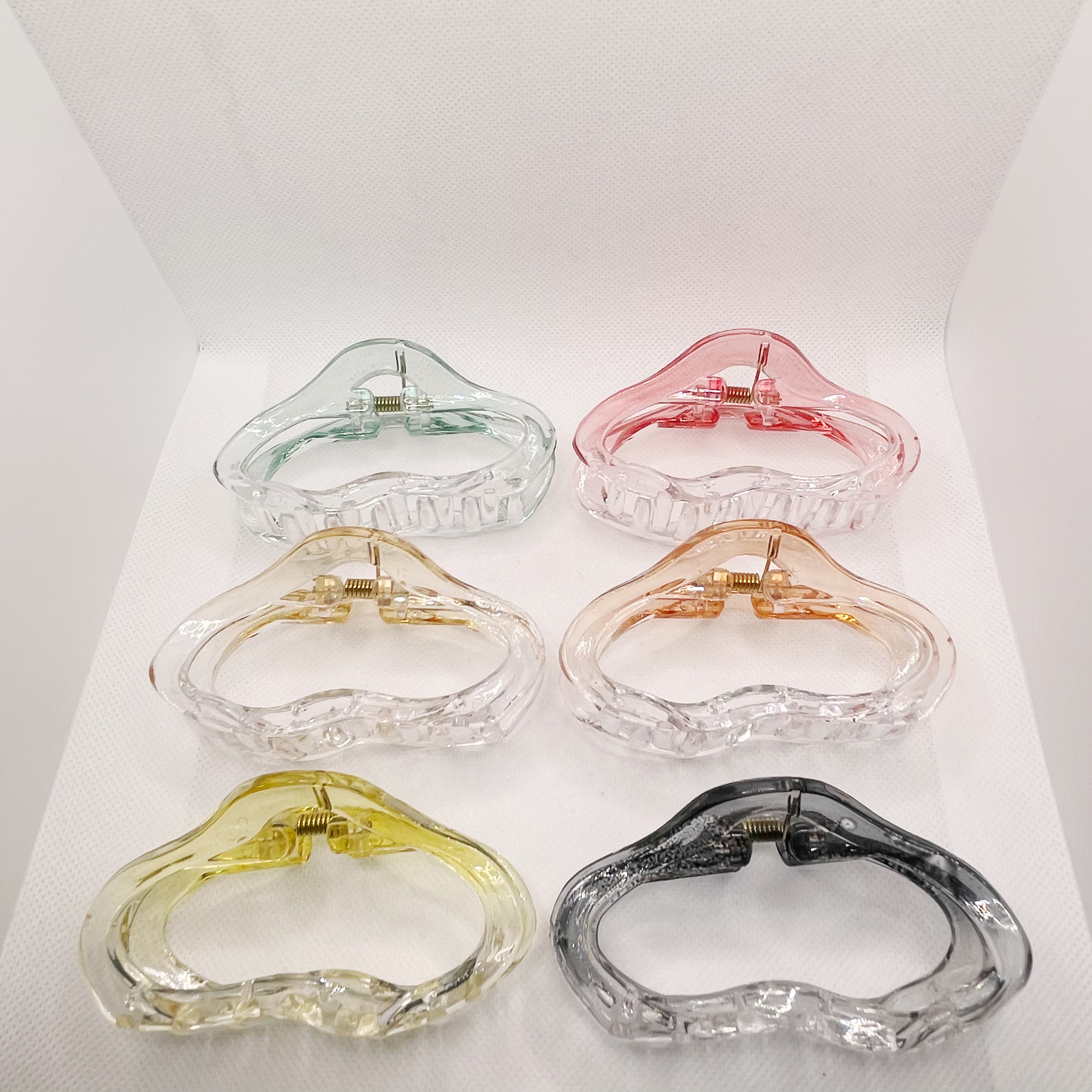 New jelly-colored cloud-shaped hairpin for women, large size, internet-famous style, shark hairpin at the back of the head, hair clip, headwear and hairpin