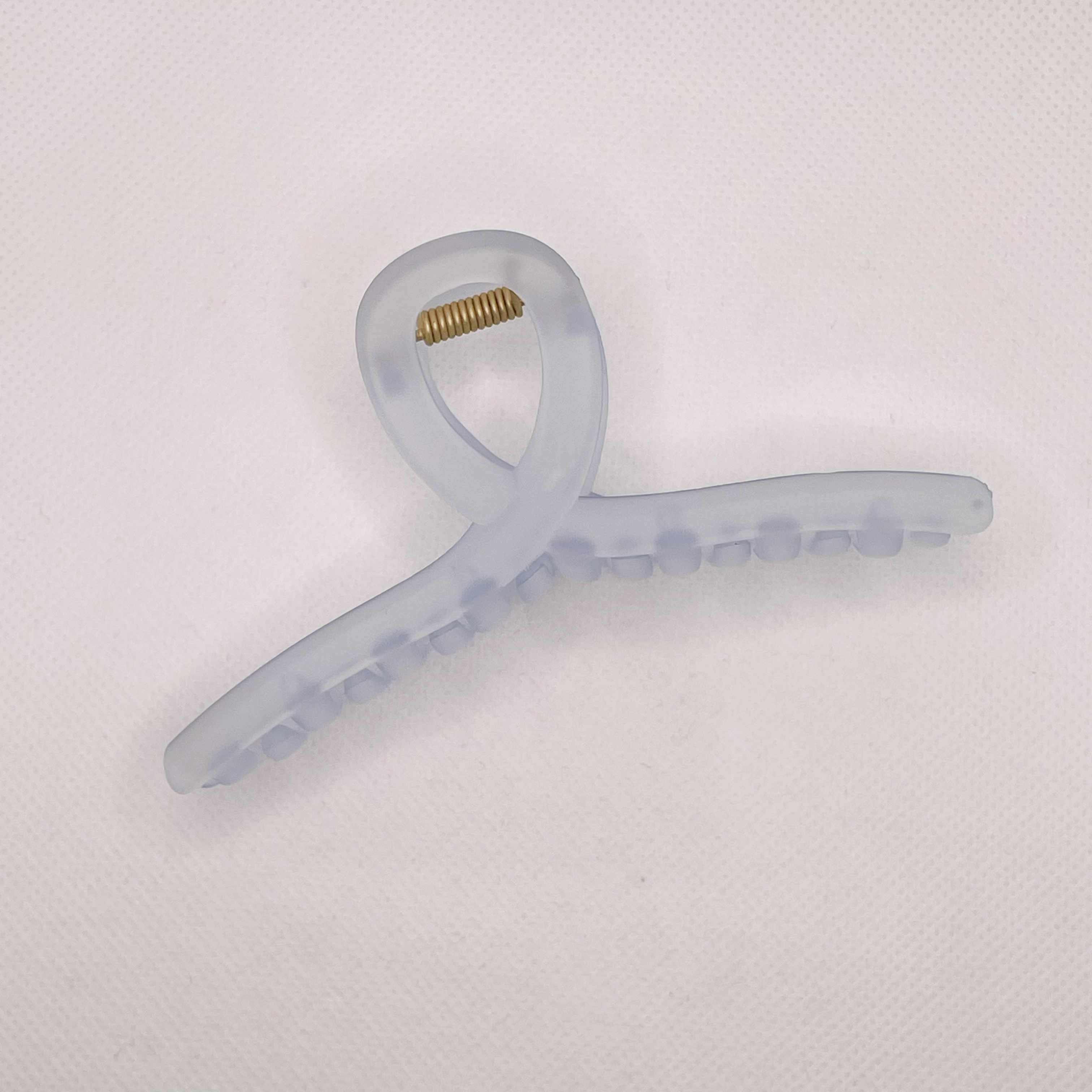 11cmPS material Korean girl hair clip, elegant and simple gripper, cross-matte hair gripper, medium-sized toiletries clip detail image 9