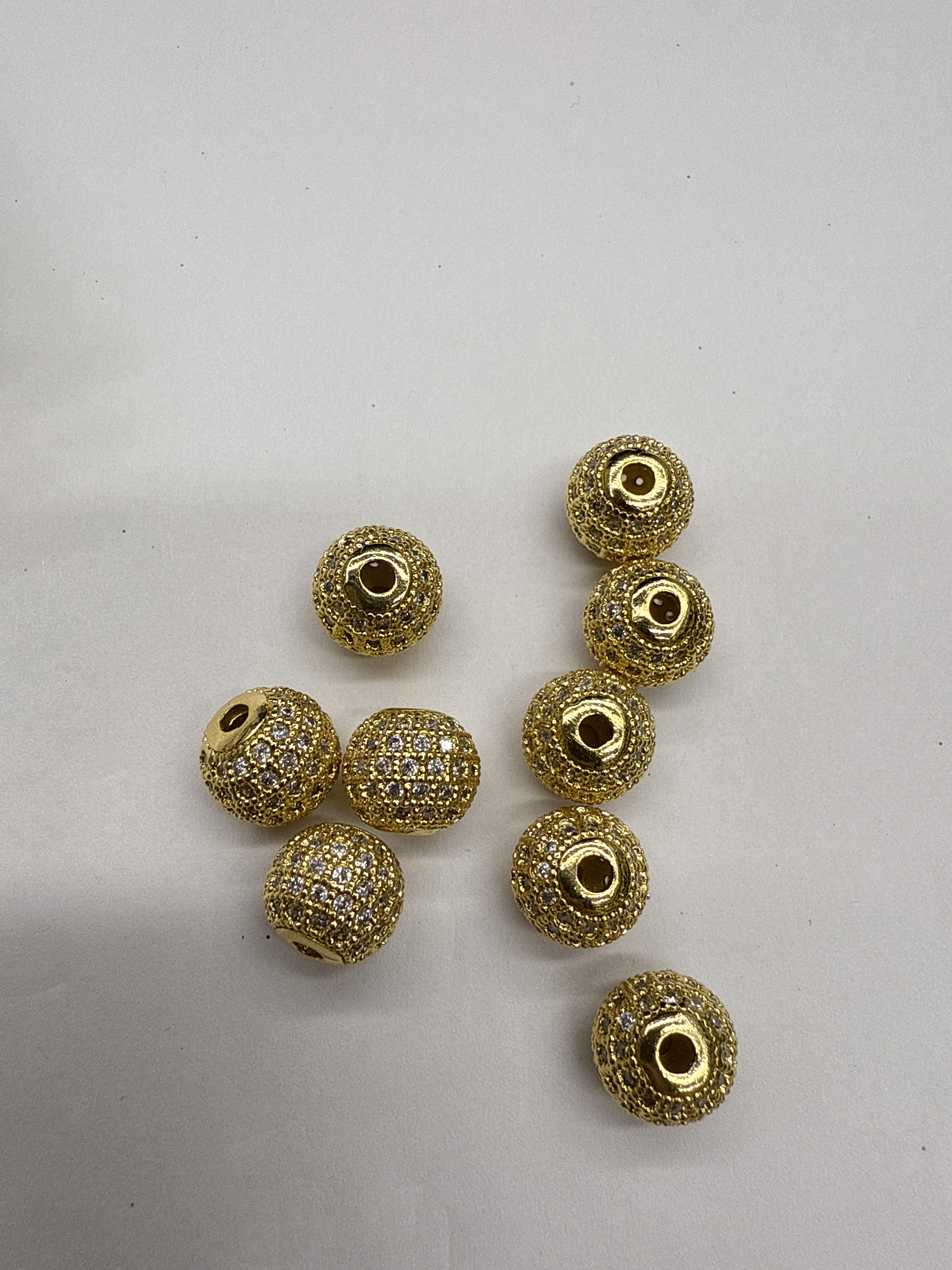 金属铜配件锆石隔珠DIY手工系列珠子