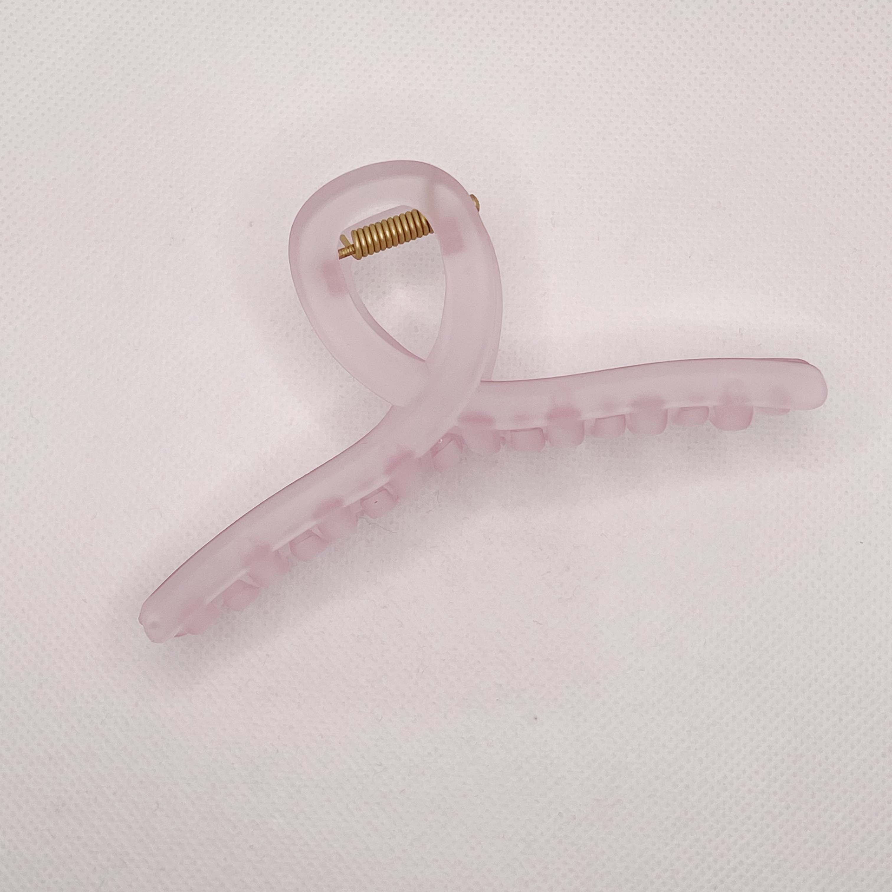 11cmPS material Korean girl hair clip, elegant and simple gripper, cross-matte hair gripper, medium-sized toiletries clip detail image 10