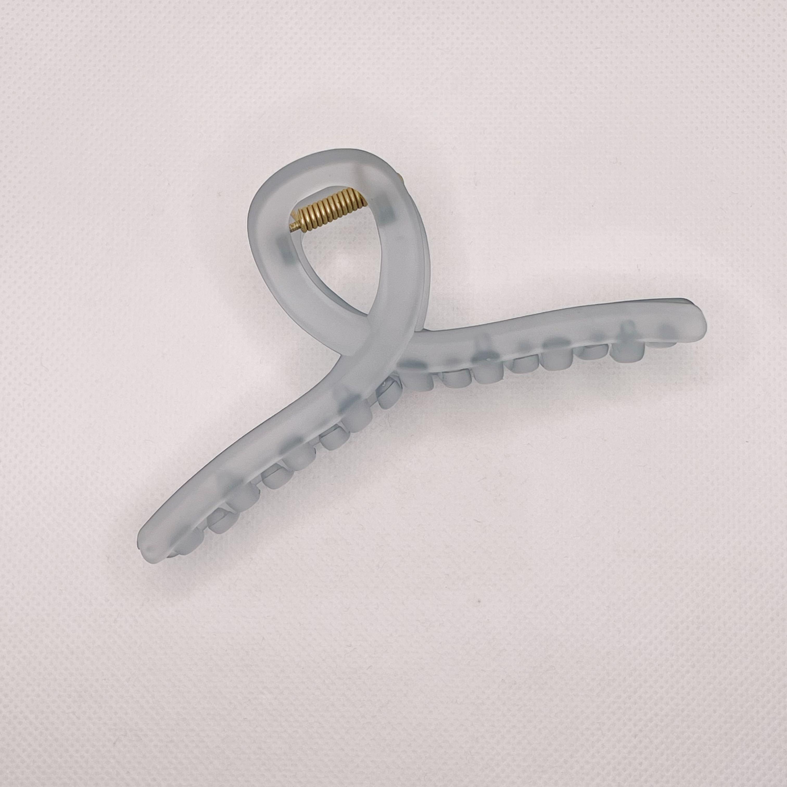 11cmPS material Korean girl hair clip, elegant and simple gripper, cross-matte hair gripper, medium-sized toiletries clip detail image 5