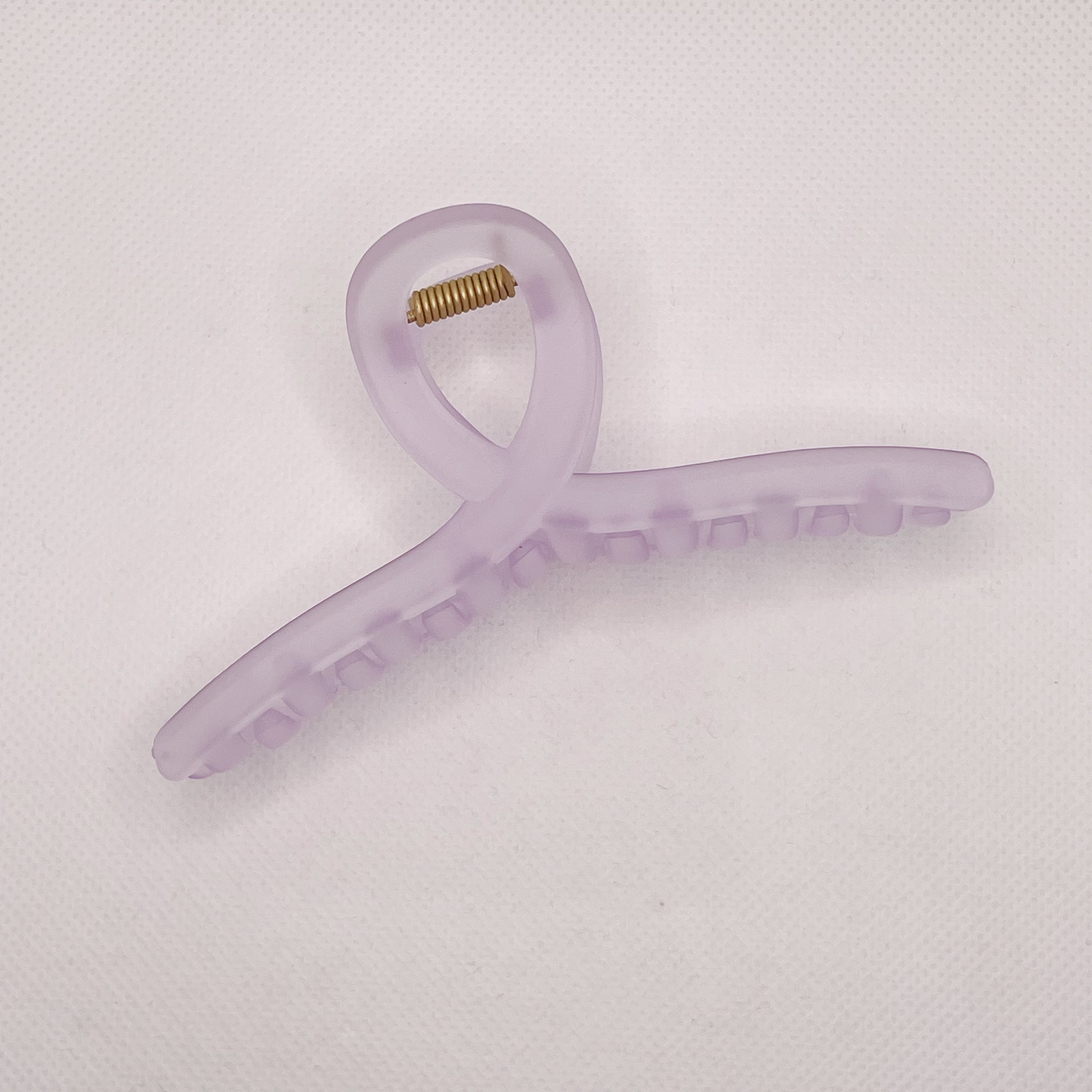 11cmPS material Korean girl hair clip, elegant and simple gripper, cross-matte hair gripper, medium-sized toiletries clip detail image 7