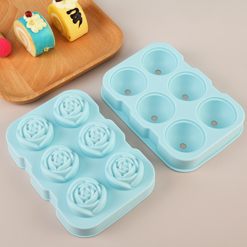 玫瑰硅胶模具蒸钵仔糕米糕模型巧克力糖果奶酪模食品级手工冷冻详情图9