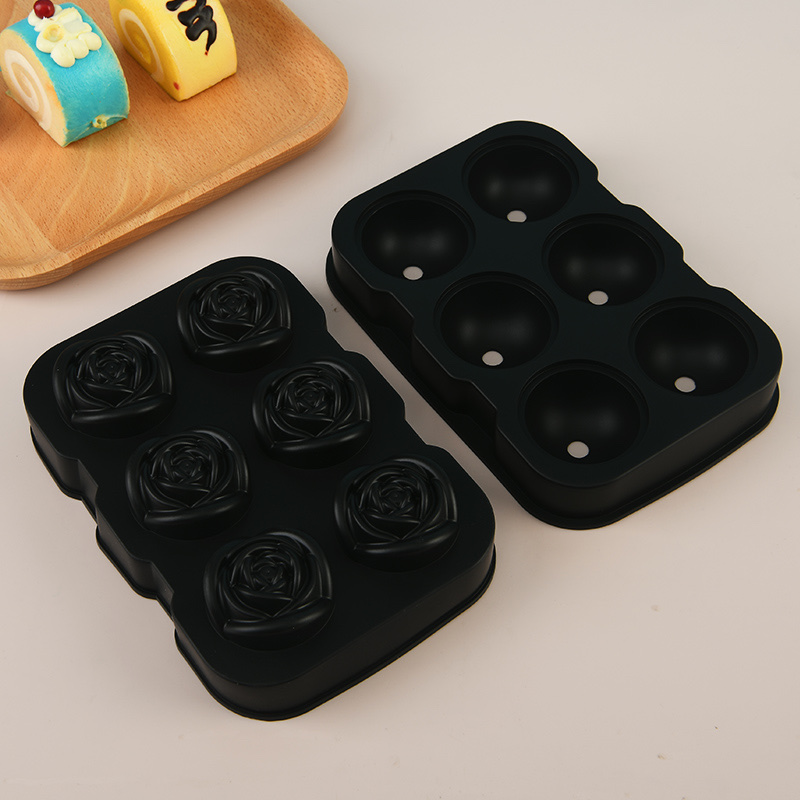 玫瑰硅胶模具蒸钵仔糕米糕模型巧克力糖果奶酪模食品级手工冷冻详情图2