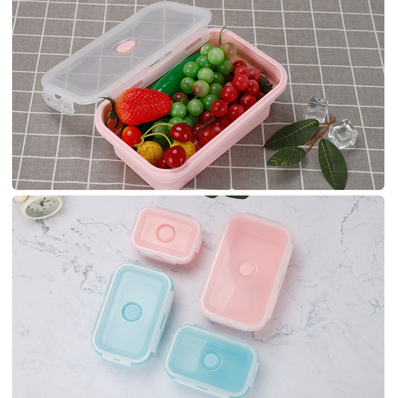 硅胶饭盒上班族微波炉专用加热餐盒套装旅行保鲜盒食品级别便当盒详情图11