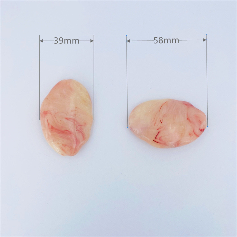 39*58MM acrylic beads, two-color cloud, irregularly shaped imitation stone loose beads, DIY jewelry accessories wholesale Item Picture