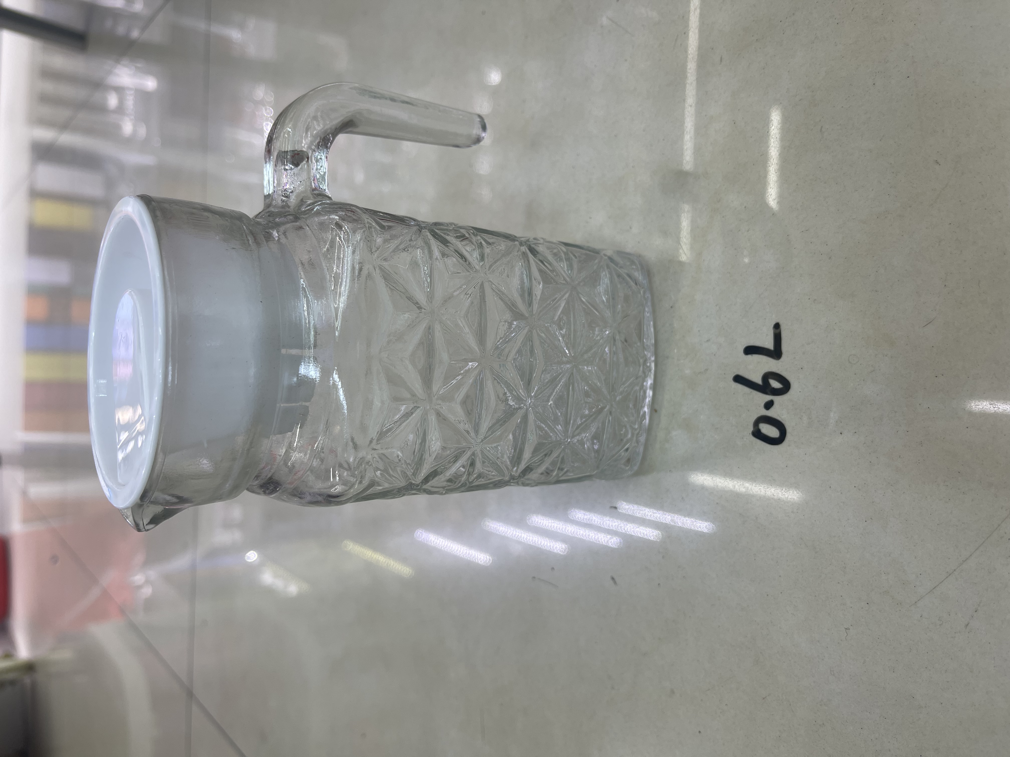 Glass water bottle, juice drink, cold water teapot detail image 2