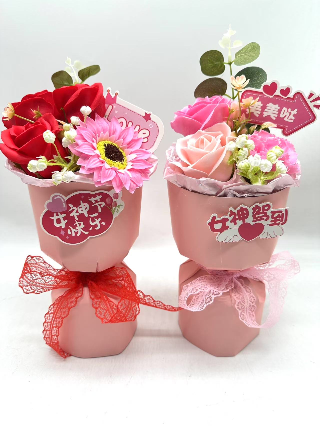 情人节花束高级仿真花艺品 环保无味持久保鲜