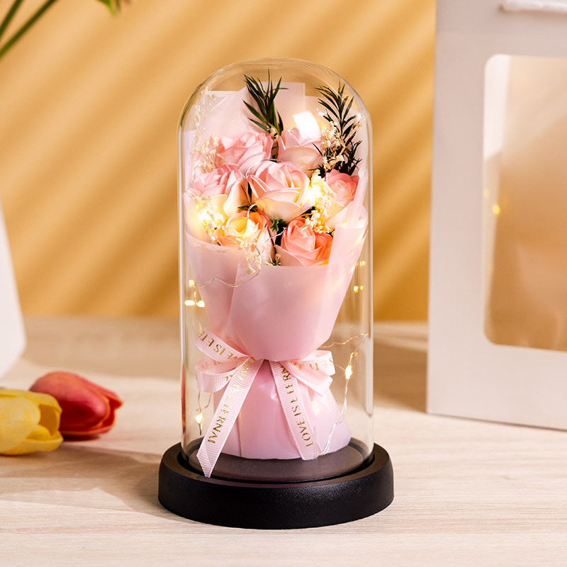 永生花花束玻璃工艺品