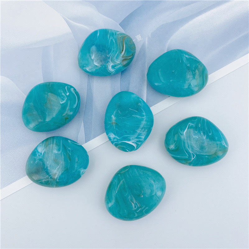 19*23/25*30/30*37mm nubes de acrílico dos colores imitación piedra cuentas de soltar DIY accesorios de ropa detail image 3