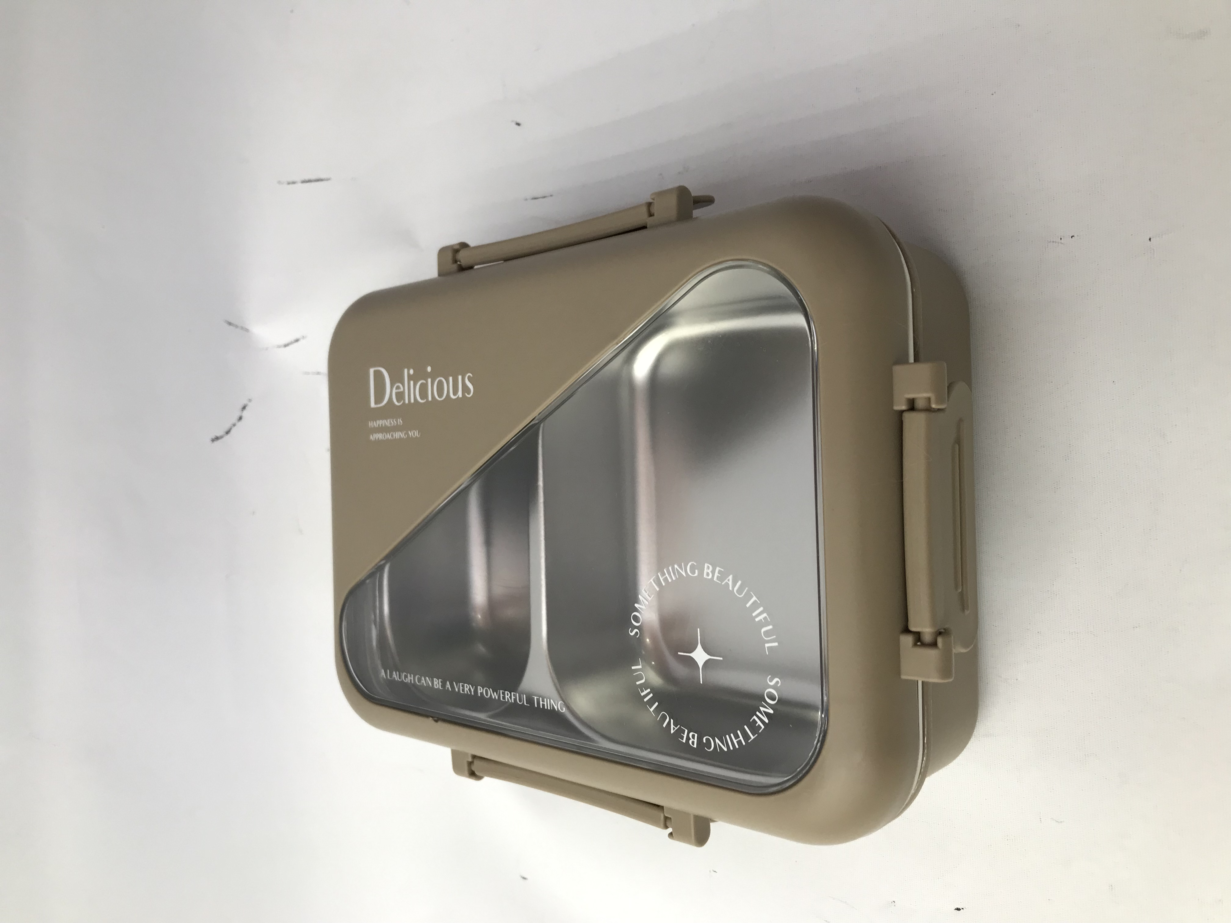 不锈钢保温饭盒 便当盒 饭餐盒 一体设计 高效保温 饭菜分隔设计 方便携带产品图
