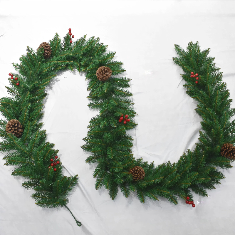 2025新款圣诞礼品摆件圣诞树裙风灯装饰藤条创意家居节日装饰品各种款式加红果松果植绒沾白pe松针材质白底实物图