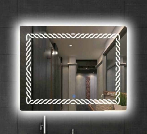 智能镜子触摸屏方形浴室镜子壁挂LED带灯带防雾功能