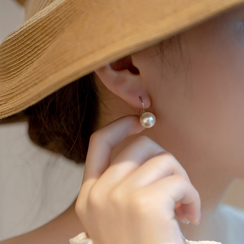 珍珠耳环女925纯银气质女神范高跟鞋法式复古耳饰高级感轻奢耳坠详情图4