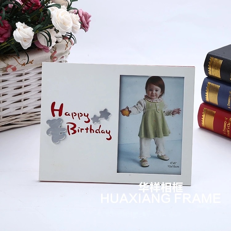 工厂直销 创意相框 6寸雕刻生日礼物摆台相框批发相框摆台细节图