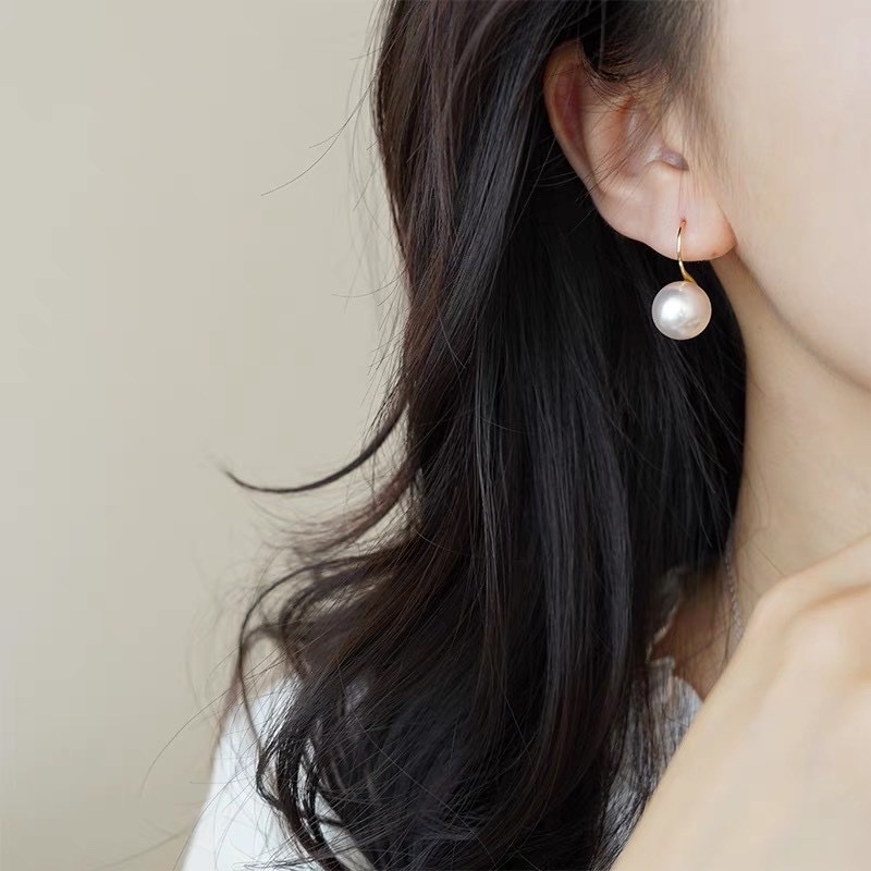 珍珠耳环女925纯银气质女神范高跟鞋法式复古耳饰高级感轻奢耳坠详情图3