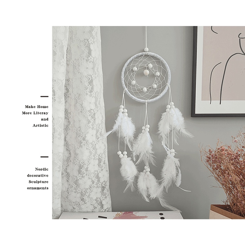 印第安捕梦网羽毛挂件亚马逊家居生日礼物厂家批发一件代发24DC05木制品木制品详情图9