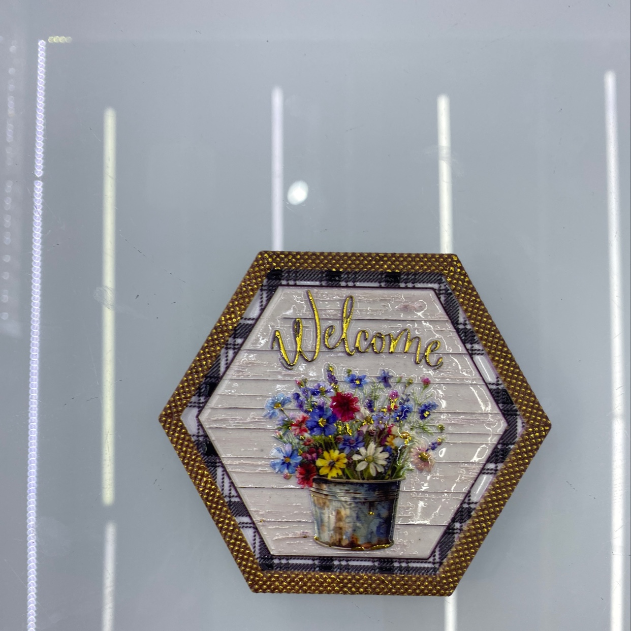 文创国潮冰箱贴 金属树脂材质 创意磁性冰箱装饰贴纸 艺术风格家居生活小物品