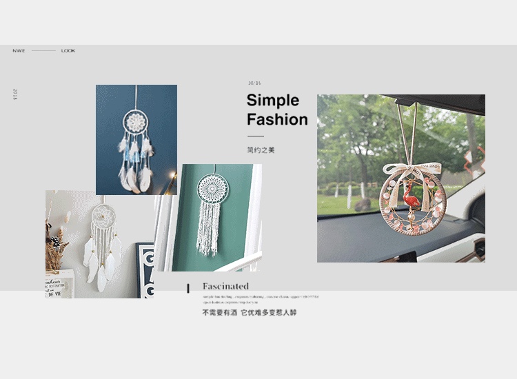 印第安捕梦网羽毛挂件亚马逊家居生日礼物厂家批发一件代发24DC05木制品木制品详情图4