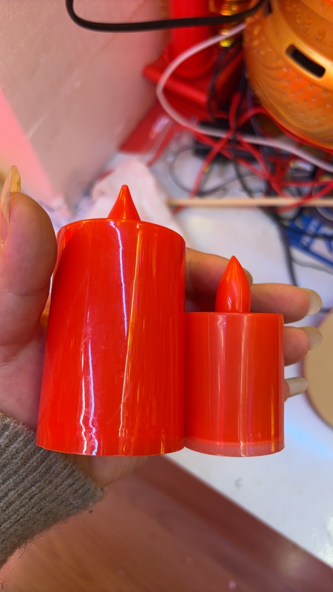 Atmosphere electronic small candles, electric candles, Buddhist products, electronic candle lamps for Buddha offerings, lotus lamps, lotus lamps details Picture
