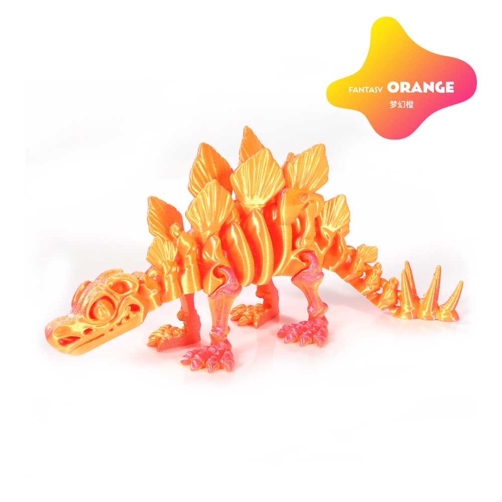 欣飞塑胶玩具，网红款3D打印玩具，立体恐龙骨架玩具白底实物图