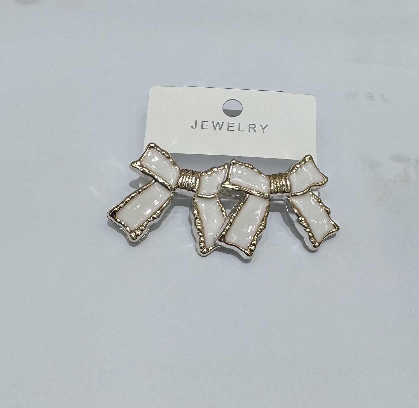 恩在流行时尚耳环 几何蝴蝶结耳环 耳饰 耳钉