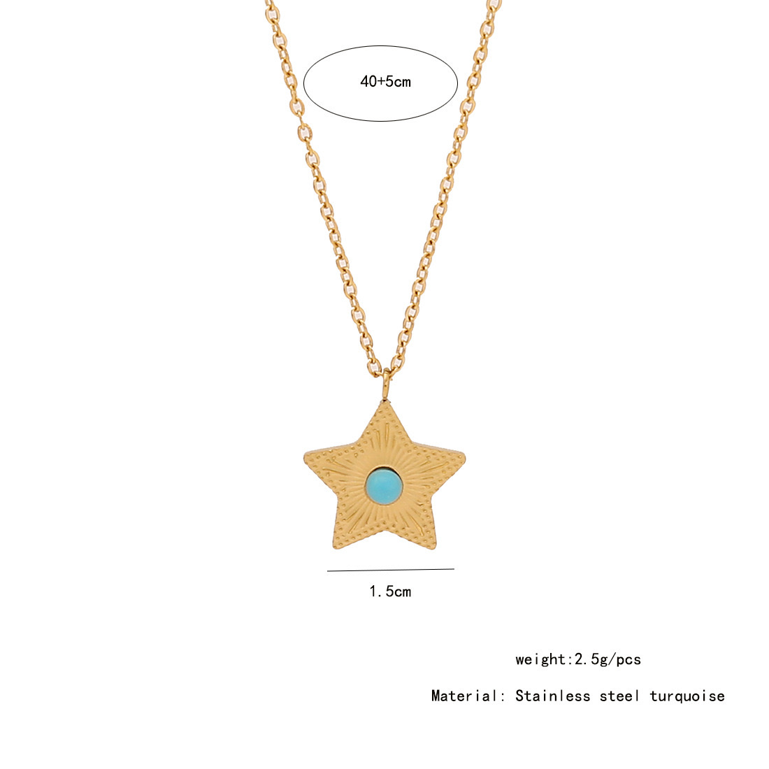 【 Ice Cute 】 Retro turquoise titanium steel pendant with a niche design sense, stainless steel necklace, versatile necklace N1446 Application Scenario