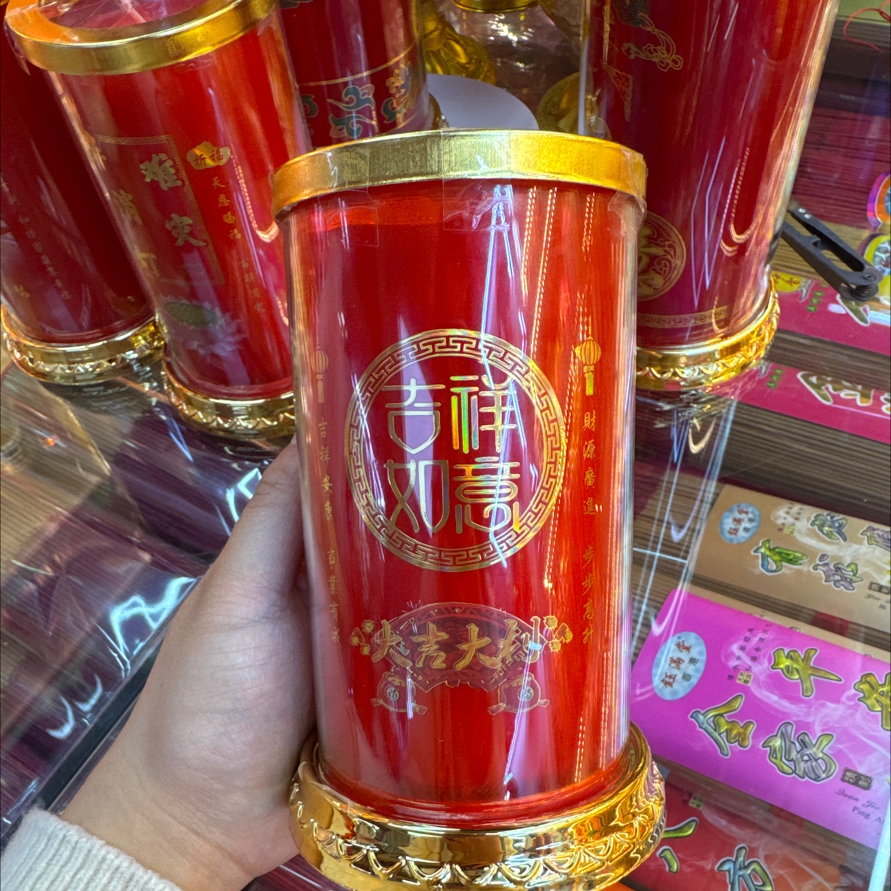 3D炫彩玻璃酥油灯 环保无烟酥油灯供佛用品 佛教法事供品 纯手工酥油灯 清香持久 点灯供佛酥油斗烛酥油灯详情图4