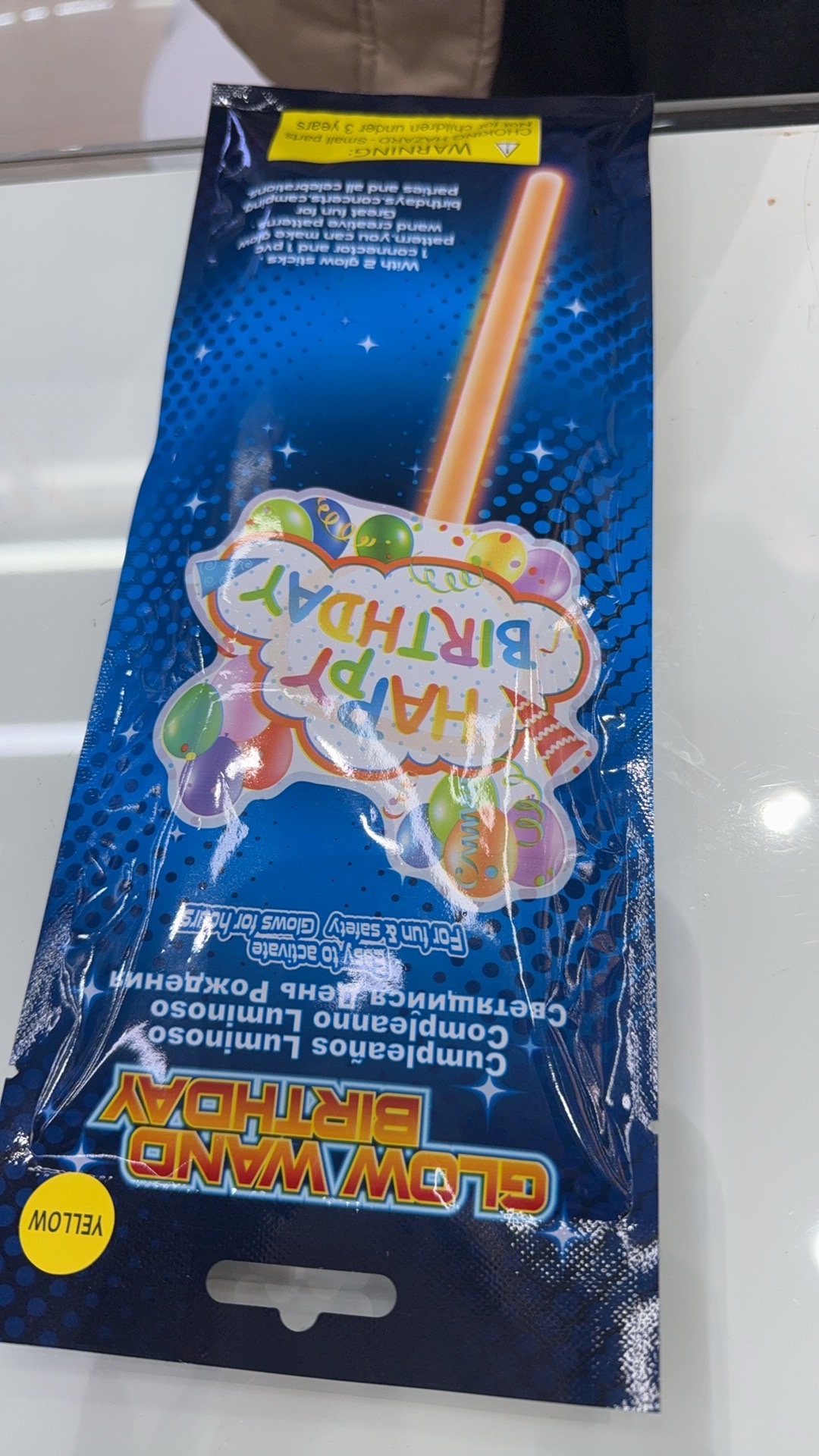 新款生日快乐氛围感道具发光棒应援棒手持生日小派对