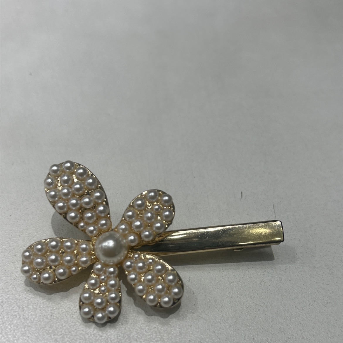 合金韩版珍珠发夹尖嘴夹发钗中国风饰品簪花