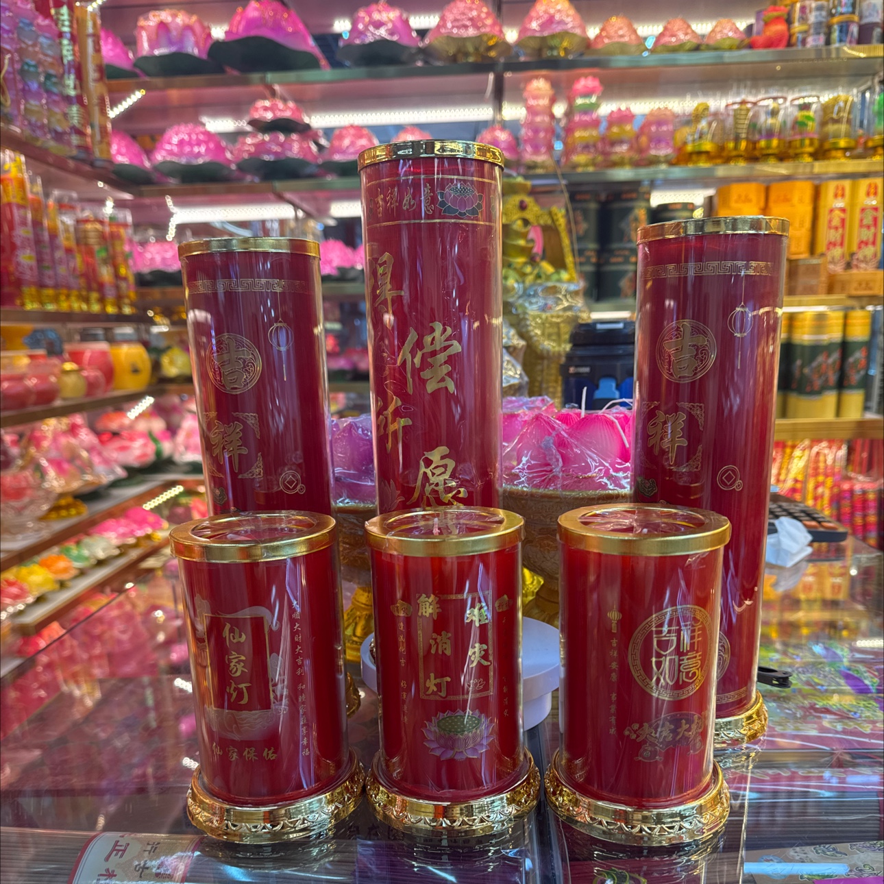 3D炫彩玻璃酥油灯 环保无烟酥油灯供佛用品 佛教法事供品 纯手工酥油灯 清香持久 点灯供佛酥油斗烛酥油灯详情图3