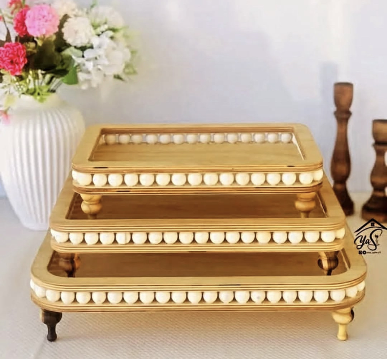 喜马拉雅盐手工玻璃制品 玻璃工艺品小玻璃瓶木头盖 水晶球装饰 独特设计艺术收藏手工玻璃制品