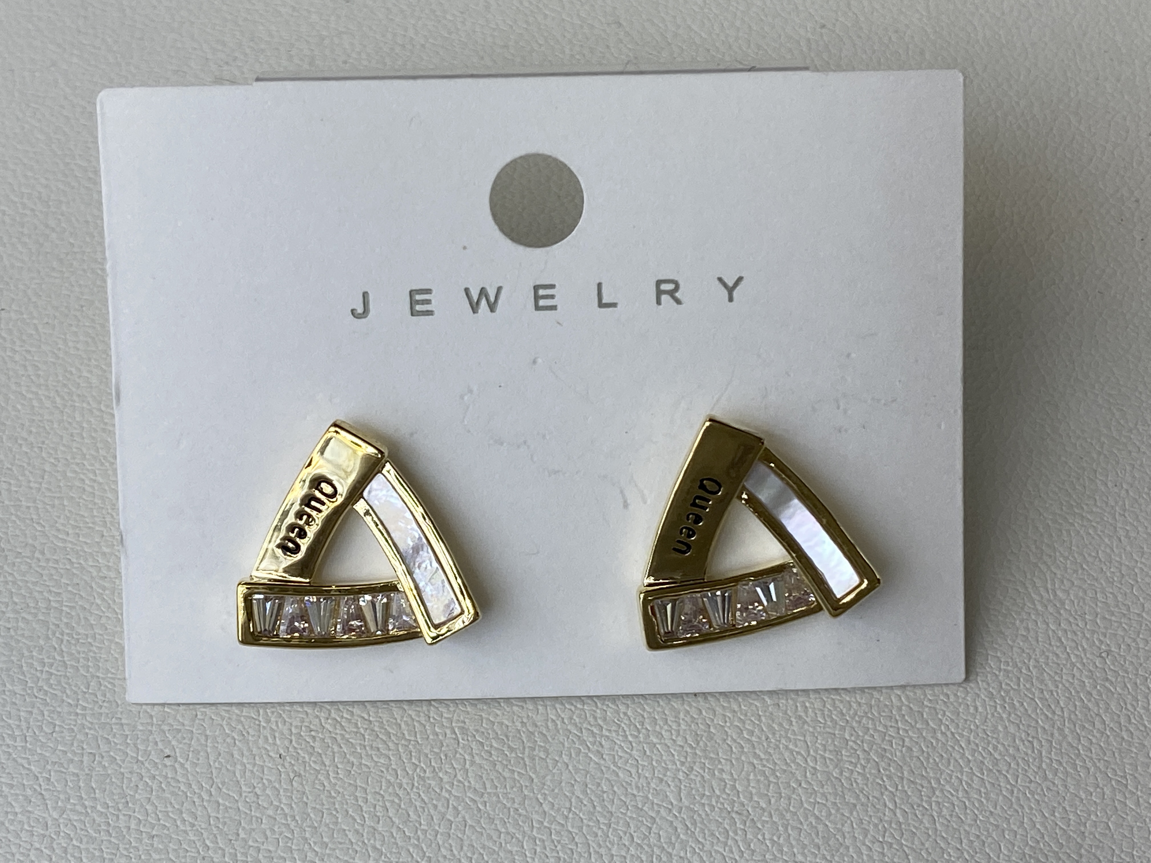 银针银配件耳钉 微镶嵌锆石耳环 高级感饰品 耳饰独特设计 时尚