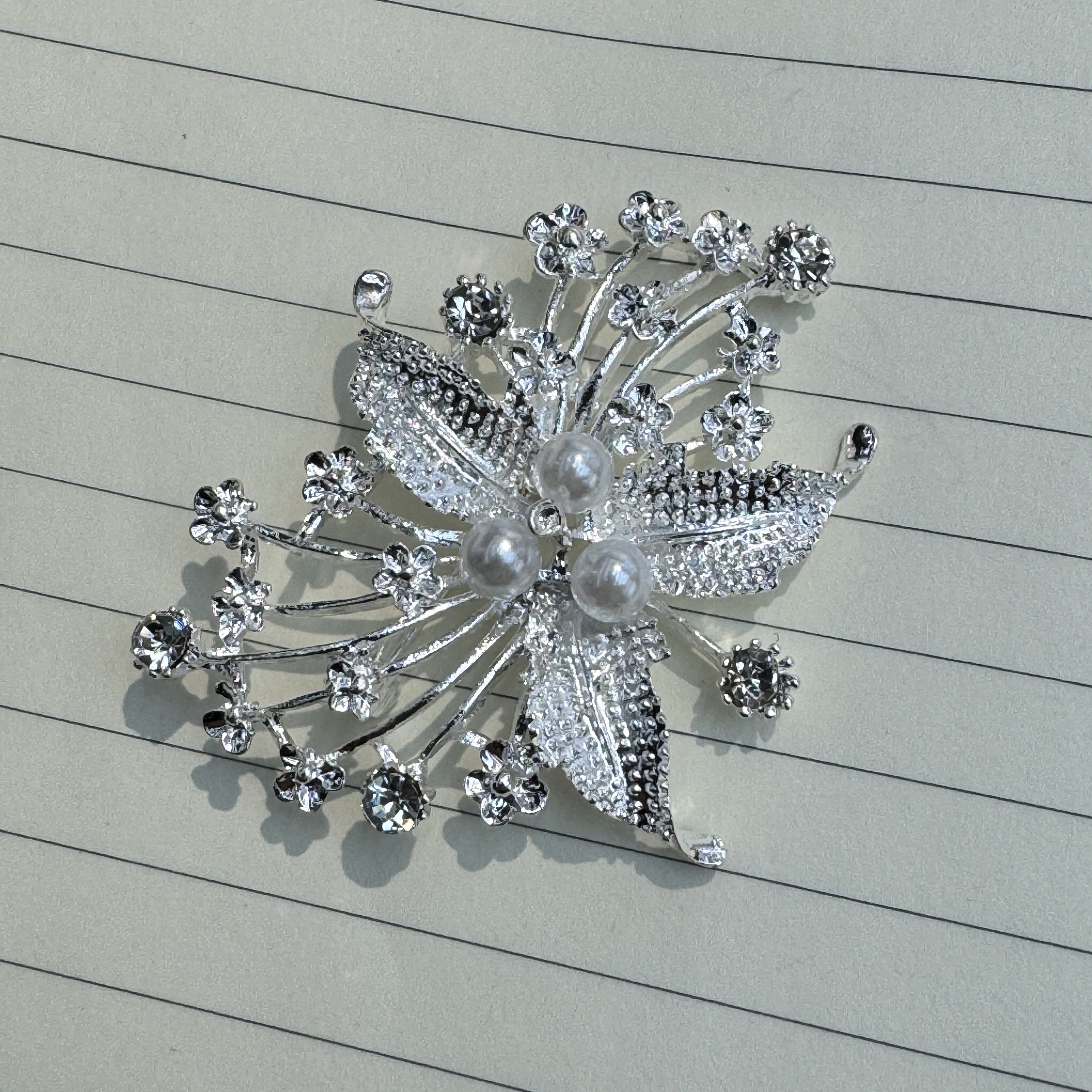 镀银胸针徽章 时尚女士衣饰配件 丝巾扣装饰品 独特设计优雅大方产品图